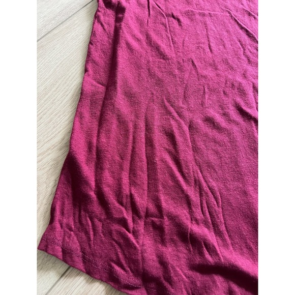 The Lady & The Sailor Burgundy Tank Top Size L Crafted in USA Casual Basic - Picture 2 of 3